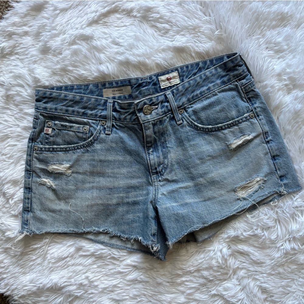 AG Adriano Goldschmied Jean Shorts The Bonnie Relaxed Womens Size 26 - Picture 1 of 7